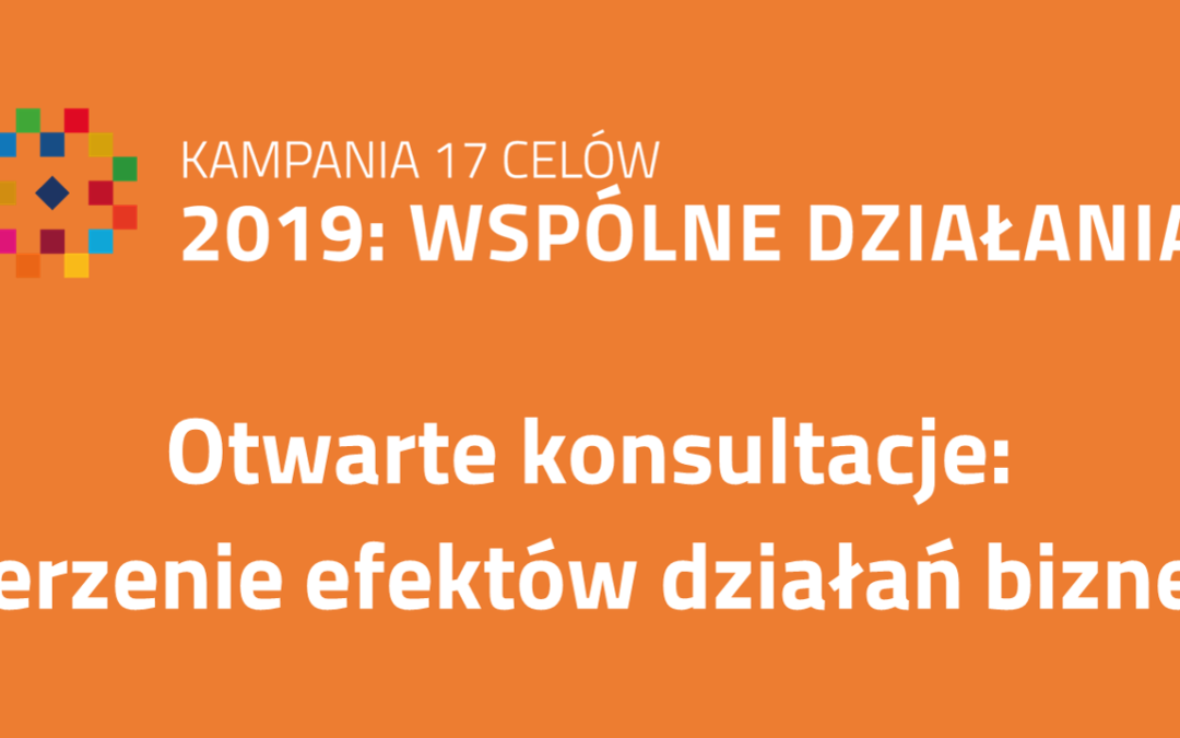 Konsultacje narzędzia do mierzenia efektów działań biznesu na rzecz Celów